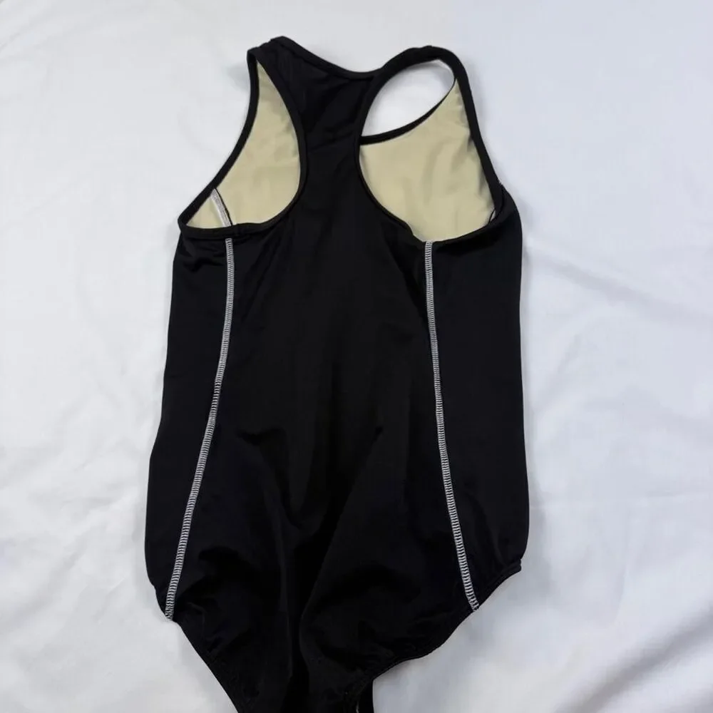 Lands-end Youth Black Swimsuit-one-piece